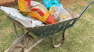 A full wheelbarrow